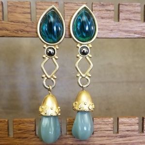 Leslie Block clip-on earrings